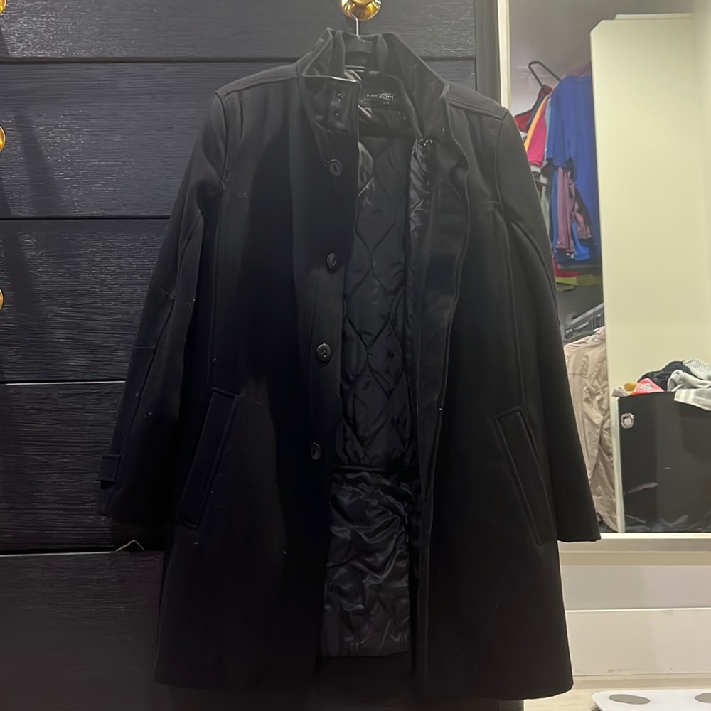 Black Wool Peacoat